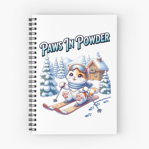 Item preview, Cat skiing - Paws in powder designed and sold by JansenGS.