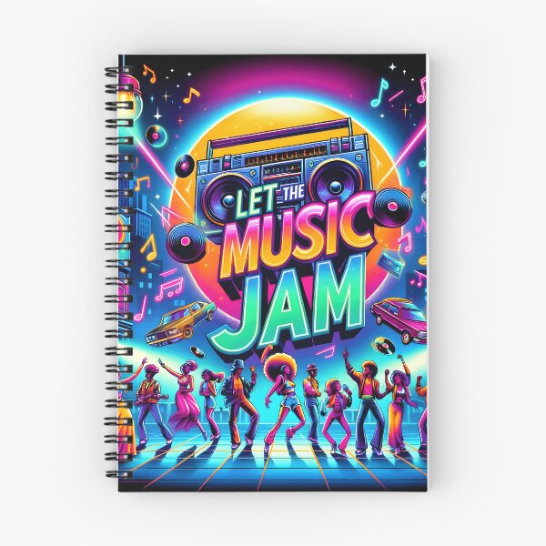 Item preview, LET THE MUSIC JAM , Retro Design  designed and sold by GPrint001.