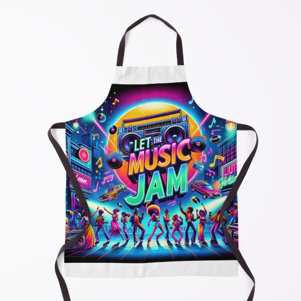 Item preview, LET THE MUSIC JAM , Retro Design designed and sold by GPrint001.