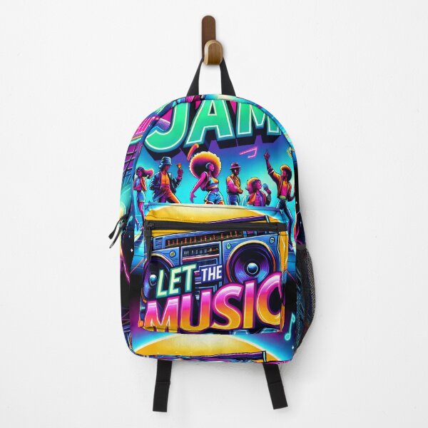 Item preview, LET THE MUSIC JAM , Retro Design designed and sold by GPrint001.