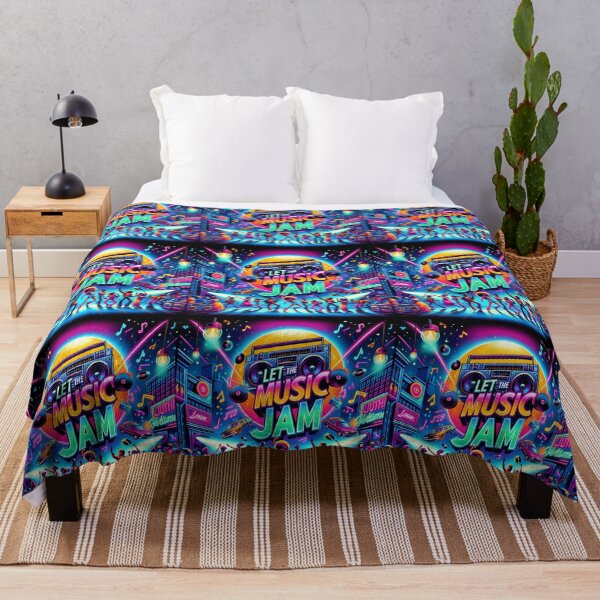 Item preview, LET THE MUSIC JAM , Retro Design designed and sold by GPrint001.