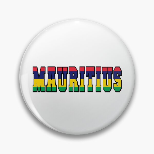 Item preview, Mauritius Country Flag Typography designed and sold by TravelWish.