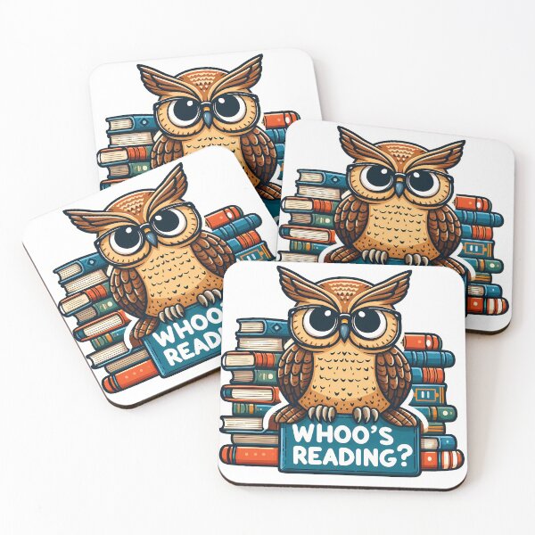Artikelvorschau, Owl with books "Whoo's Reading" entworfen und verkauft von Irbisinthebox.