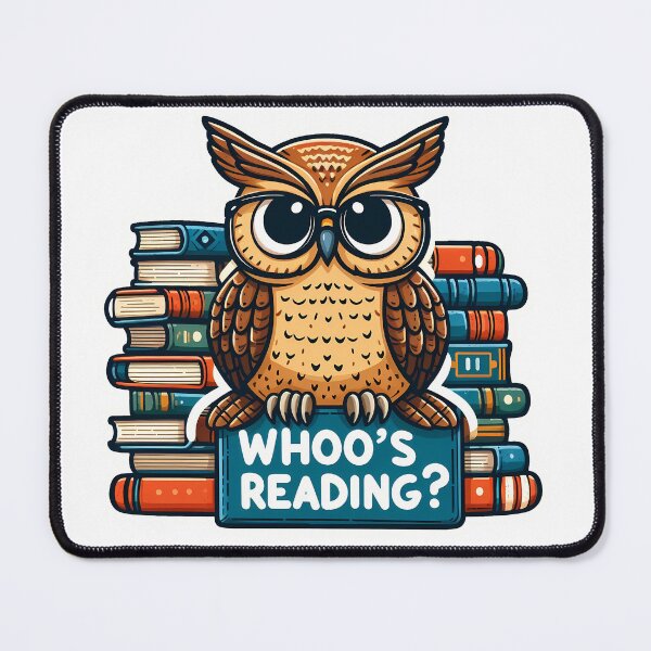 Artikelvorschau, Owl with books "Whoo's Reading" entworfen und verkauft von Irbisinthebox.