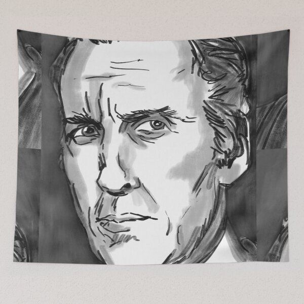 Item preview, Christopher Lee black and white designed and sold by Matt Corrigan.