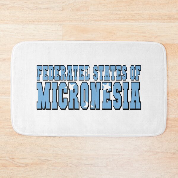Item preview, Federated States of Micronesia Country Flag Typography designed and sold by TravelWish.