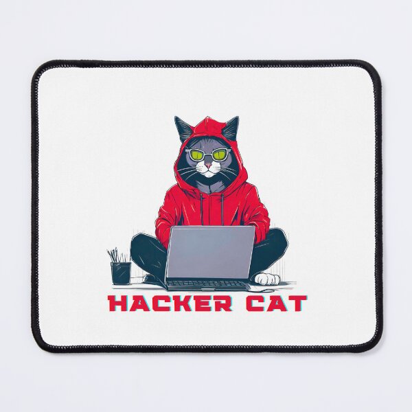 Item preview, The Hacker Cat designed and sold by zehrinads.
