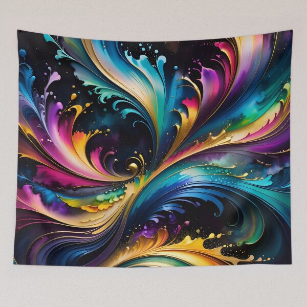 Item preview, Abstract Fluid Paint Pattern designed and sold by TheArtOfPat.