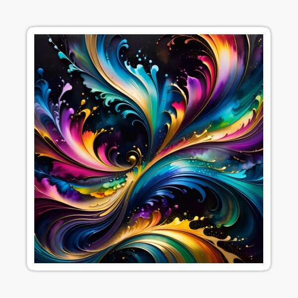 Item preview, Abstract Fluid Paint Pattern designed and sold by TheArtOfPat.