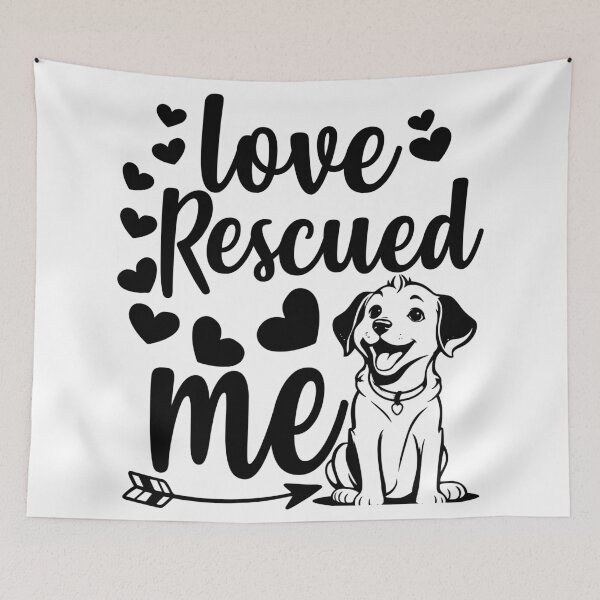 Item preview, Love rescued me designed and sold by Concept-Hub.