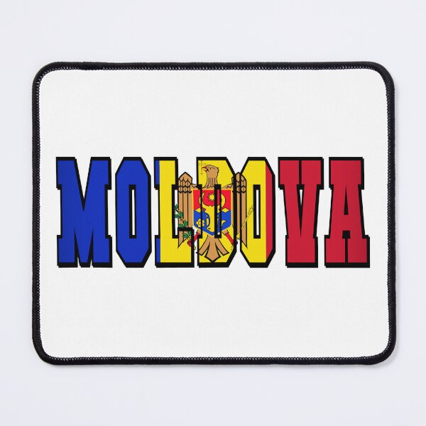 Item preview, Moldova Country Flag Typography designed and sold by TravelWish.
