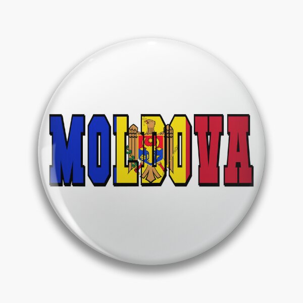 Item preview, Moldova Country Flag Typography designed and sold by TravelWish.