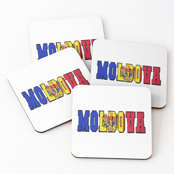 Item preview, Moldova Country Flag Typography designed and sold by TravelWish.