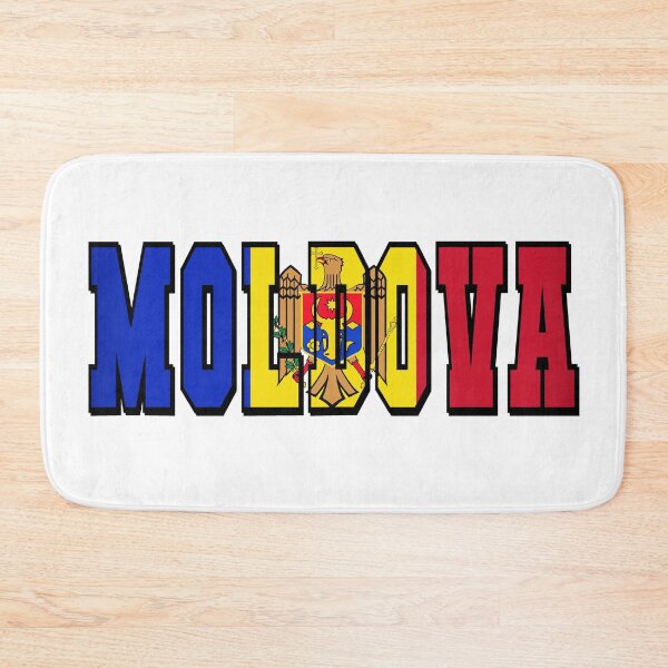Item preview, Moldova Country Flag Typography designed and sold by TravelWish.