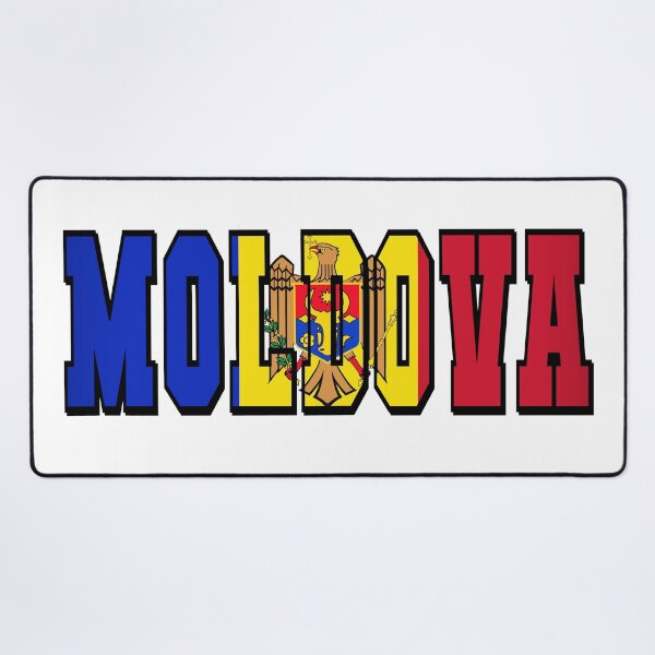 Item preview, Moldova Country Flag Typography designed and sold by TravelWish.