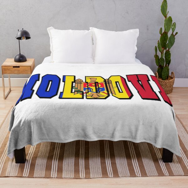 Item preview, Moldova Country Flag Typography designed and sold by TravelWish.