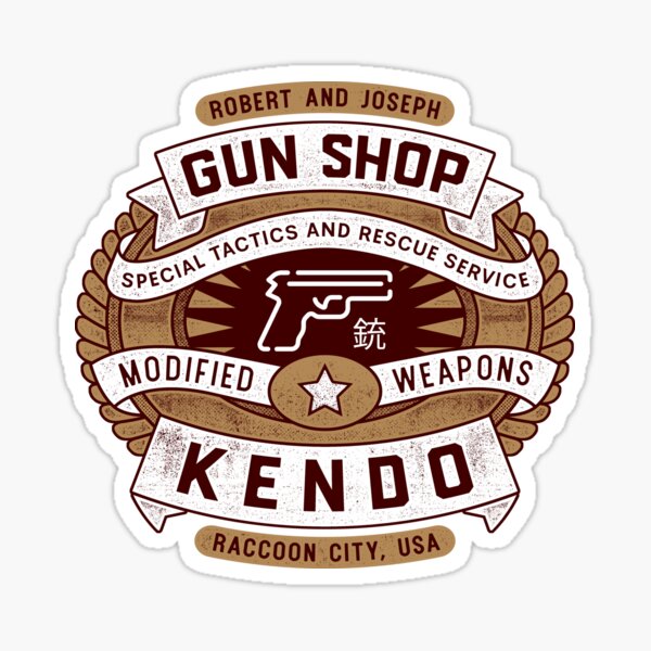Artikel-Vorschau von Kendo Gun Shop-Emblem, designt und verkauft von Lagelantee.
