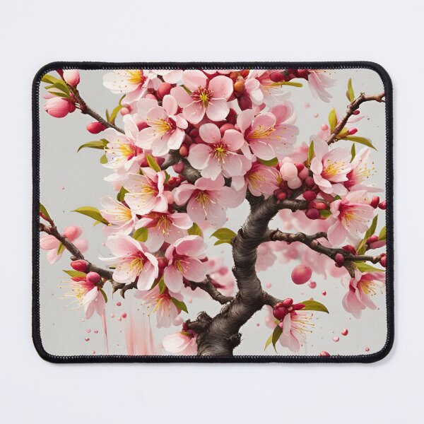 Item preview, Peach Tree Bonsai In Bloom designed and sold by taiche.