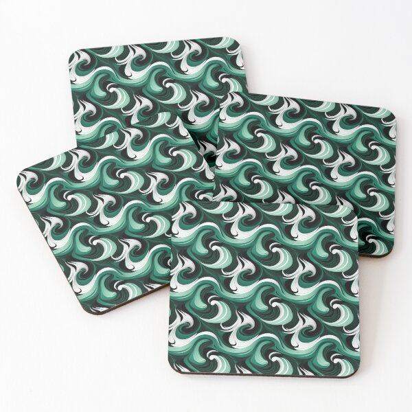Item preview, Abstract waves - green designed and sold by SaraBakx.
