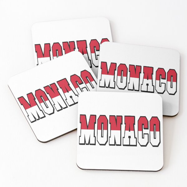 Item preview, Monaco Country Flag Typography designed and sold by TravelWish.