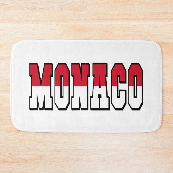 Item preview, Monaco Country Flag Typography designed and sold by TravelWish.