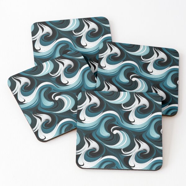 Item preview, Abstract waves - blue designed and sold by SaraBakx.