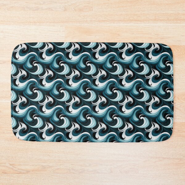 Item preview, Abstract waves - blue designed and sold by SaraBakx.