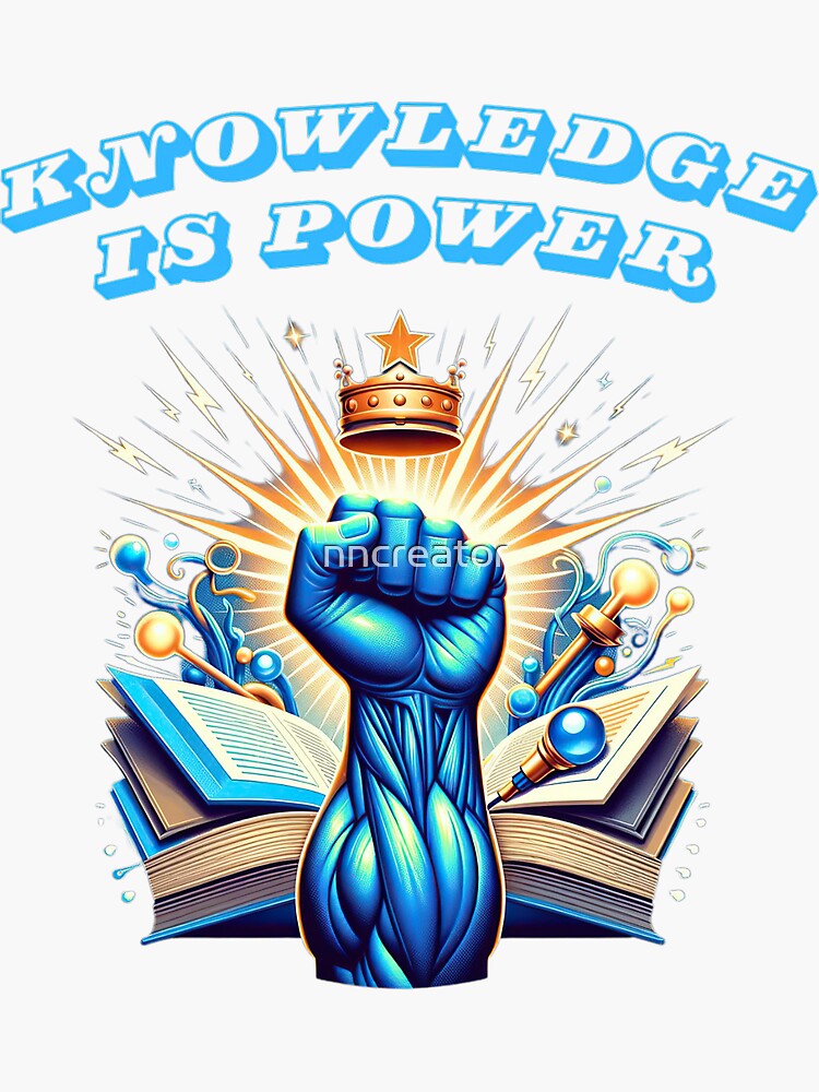 Thumbnail 3 of 3, Sticker, Empowerment Through Knowledge designed and sold by nncreator.