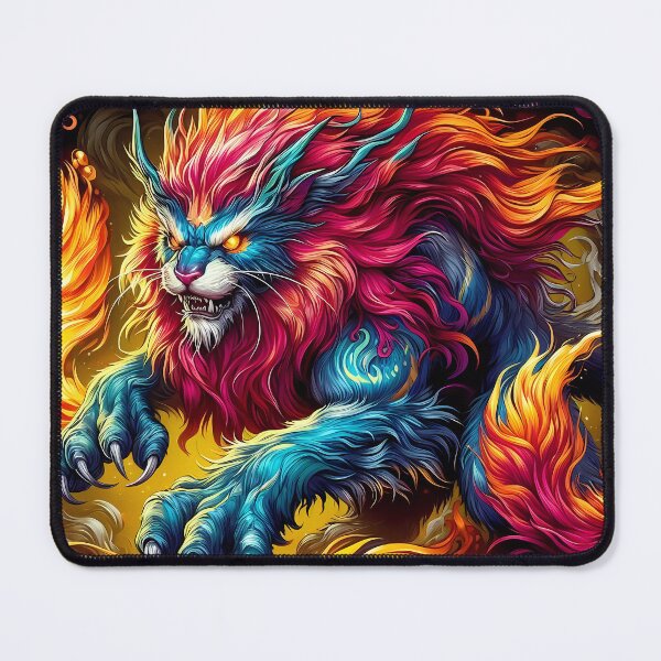 Item preview, Elemental Fury: The Fire and Ice Lion designed and sold by Vitalka-uk.