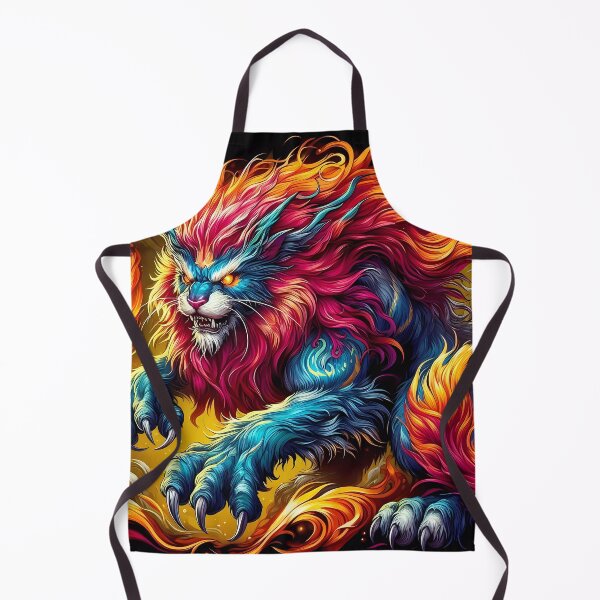Item preview, Elemental Fury: The Fire and Ice Lion designed and sold by Vitalka-uk.