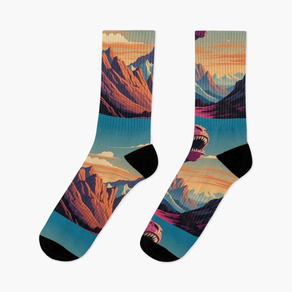 Item preview, Mystic Dragon's Twilight Over Crimson Peaks designed and sold by ArtComixHaven.