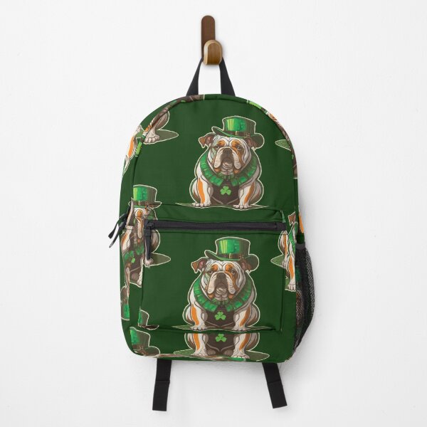 Item preview, St. Patrick's Day bulldog lucky charm designed and sold by Feline Rockstars.