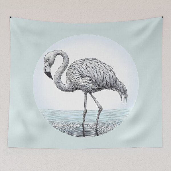 Item preview, snowflake flamingo designed and sold by gkhanco.