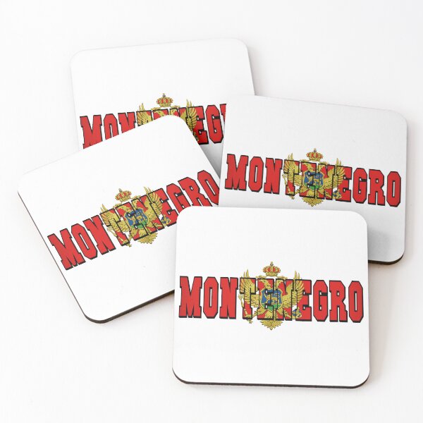 Item preview, Montenegro Country Flag Typography designed and sold by TravelWish.