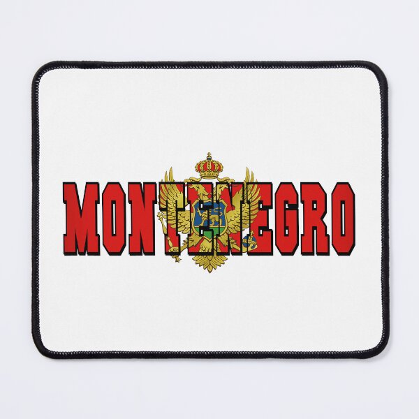 Item preview, Montenegro Country Flag Typography designed and sold by TravelWish.