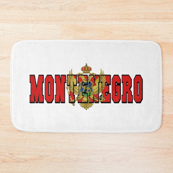 Item preview, Montenegro Country Flag Typography designed and sold by TravelWish.