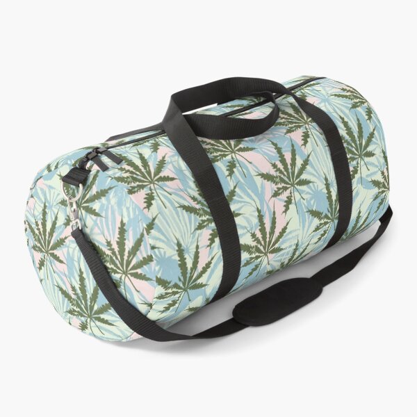 Item preview, Hemp Plant with Pink in a Pattern - Minimalist - Vintage Retro Style designed and sold by Loving Nature Gifts.
