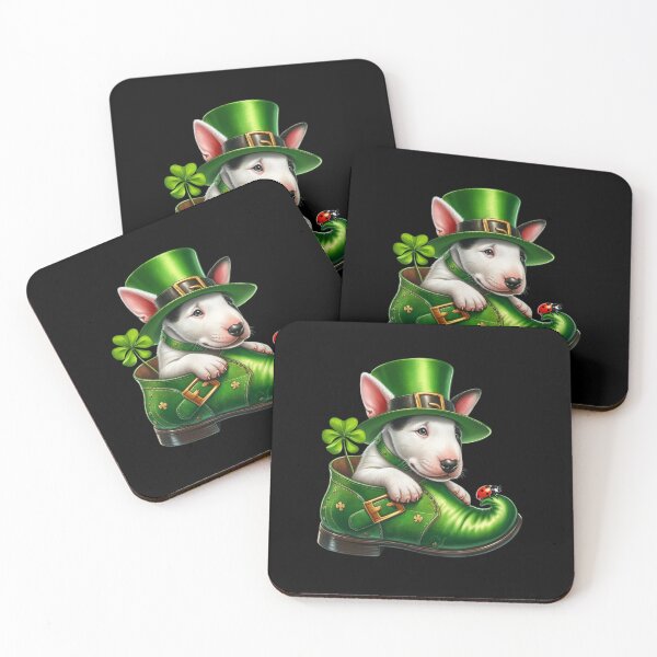 Item preview, Bull Terrier Dog Saint Patricks Day designed and sold by EXON-Publishing.