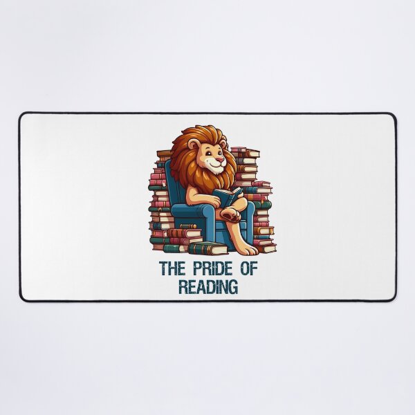 Artikelvorschau, Lion in a cozy armchair reading a book entworfen und verkauft von Irbisinthebox.