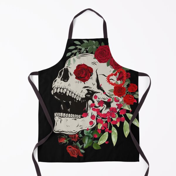 Item preview, romantic floral nu goth skull designed and sold by SKULLARTISTRY.