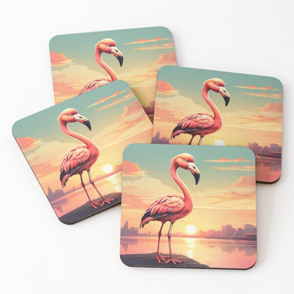 Item preview, Vintage Sunset Flamingo designed and sold by NeatThingLover.