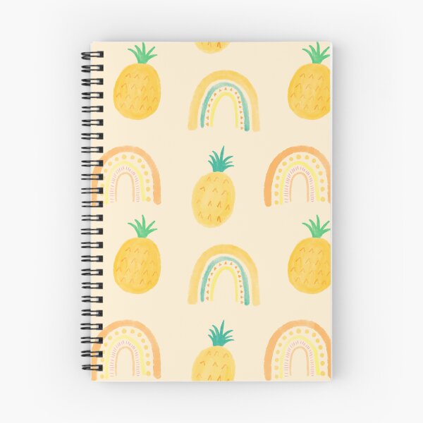 Item preview, Cute hand painted pineapple and rainbow designed and sold by Maple3Studio.