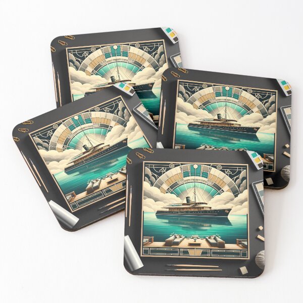 Item preview, Turquoise Yacht: Serenity in Summer Style designed and sold by ByDigitalDream.