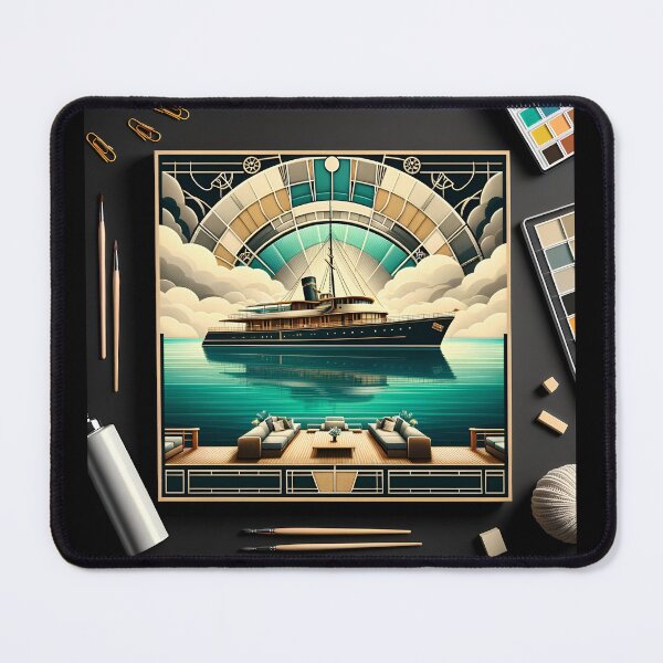 Item preview, Turquoise Yacht: Serenity in Summer Style designed and sold by ByDigitalDream.