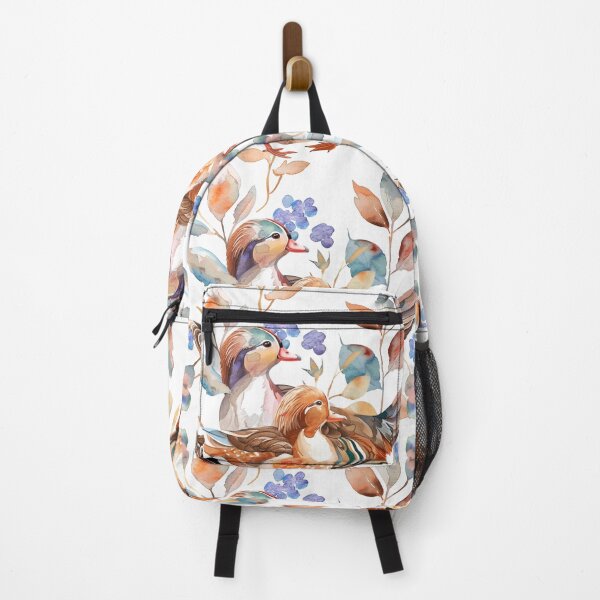 Item preview, Botanical Watercolor Loving Couple Mandarin Ducks Pattern designed and sold by Estrakingdom.