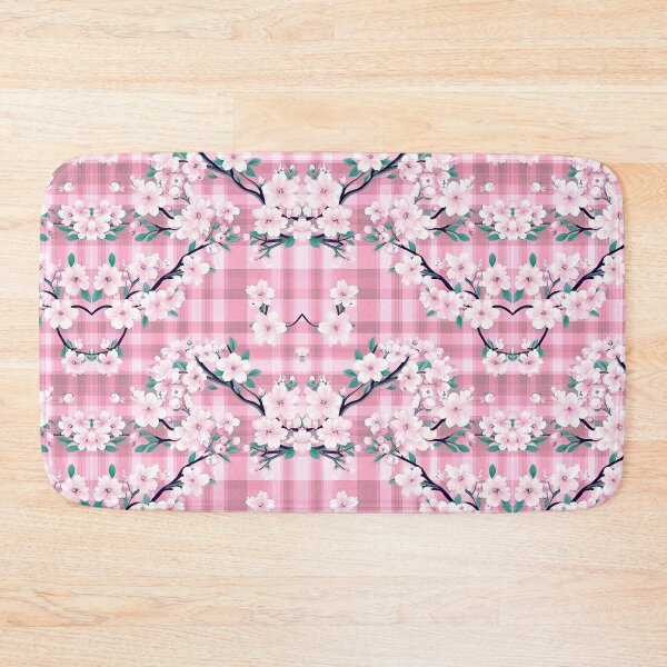Item preview, GEOMETRIC BOTANICAL  FLORAL Pink Pattern designed and sold by LLdreams.