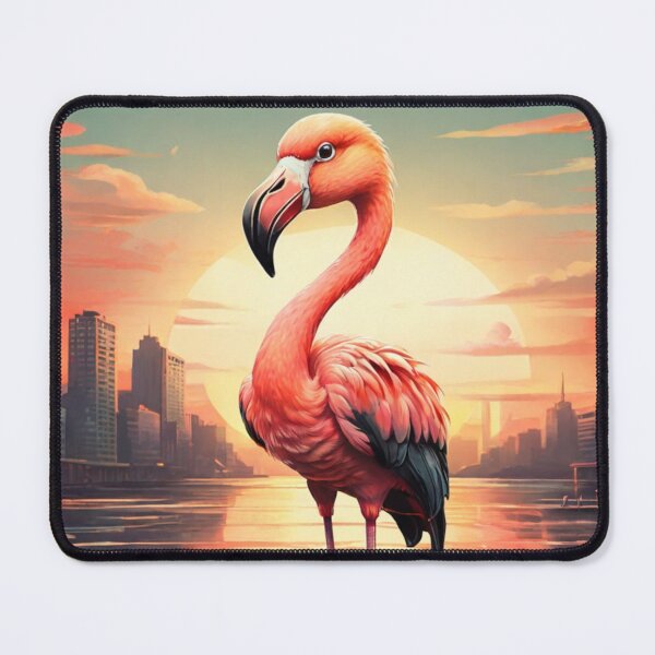 Item preview, Sunset City Flamingo designed and sold by NeatThingLover.