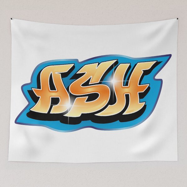 Item preview, Ash name graffiti style designed and sold by 0ut0fSpace.