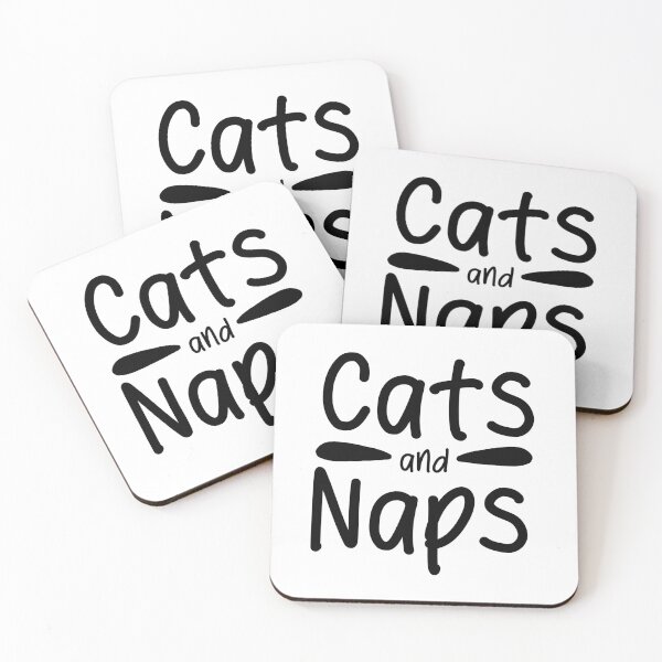 Item preview, “Cats and Naps” in Black designed and sold by TeaLimeTwo.