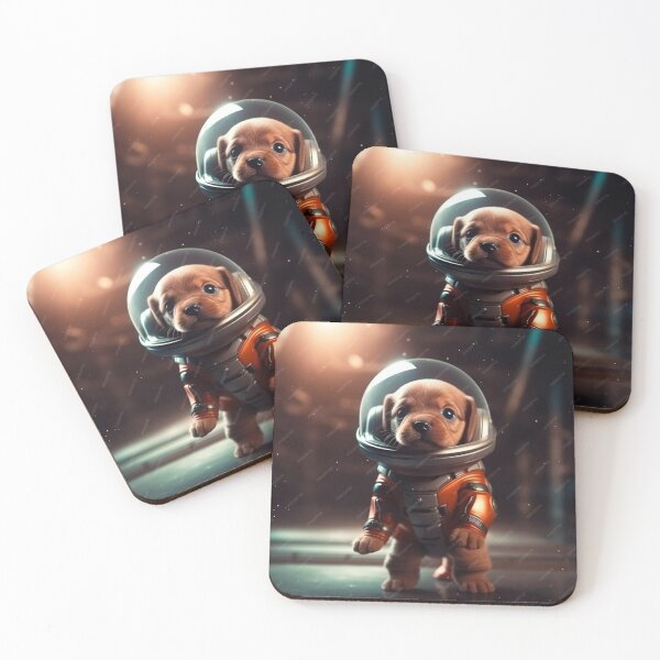 Item preview, small dog in space designed and sold by JEDYSHOP.